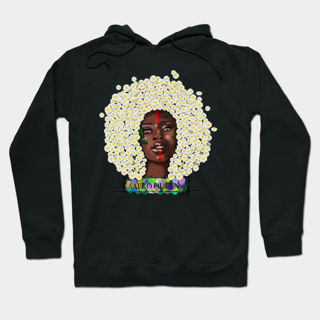 Afro queen Hoodie by Zagalar